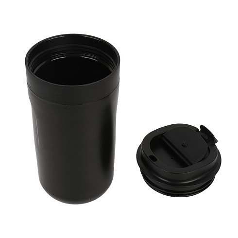 Termokubek plastikowy Linda, сzarny